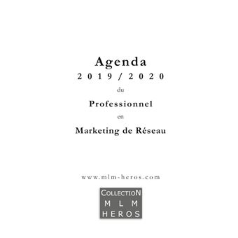 Agenda 2019 2020 du Professionnel en Marketing du Réseau