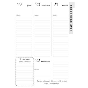 Agenda 2019 2020 du Professionnel en Marketing du Réseau