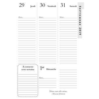 Agenda 2019 2020 du Professionnel en Marketing du Réseau