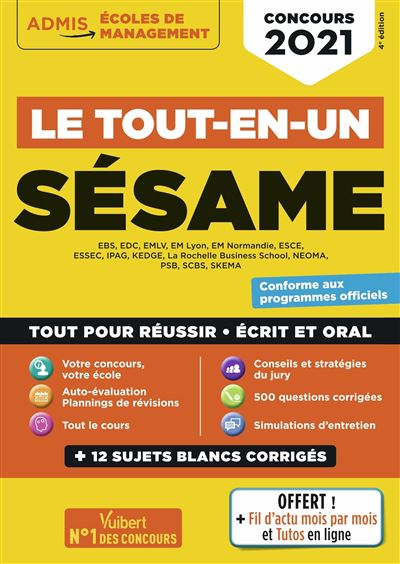 Concours Sésame Le tout-en-un