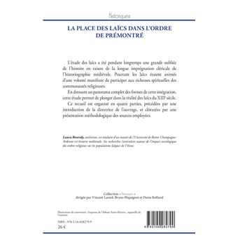 La Place des laïcs dans l'Ordre de Prémontré