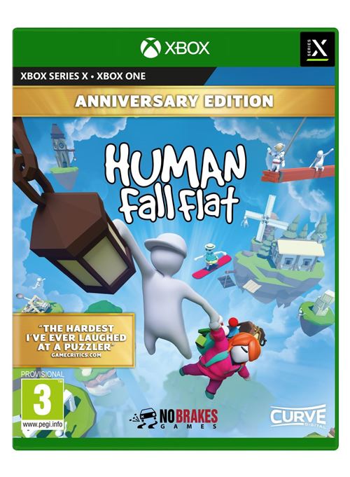 Pochette avant du jeu Human Fall Flat Anniversary Edition Xbox Series X