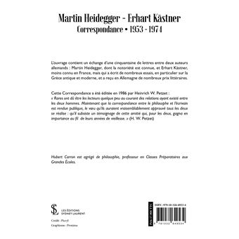 Martin Heidegger, Erhart Kästner