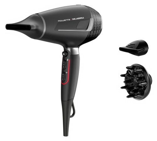 Sèche-Cheveux Rowenta Karl Lagerfeld Pro Stylist CV887LF0 2200W Noir