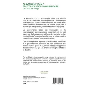 Gouvernance locale et reconstruction communautaire
