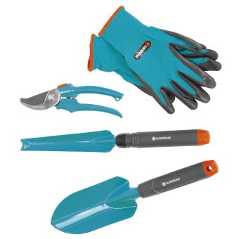 Kit Jardinage 11 Pièces Avec Sac - Outils Aluminium Imprimés, Sécateur, Gants | Cadeau Pour Jardiniers