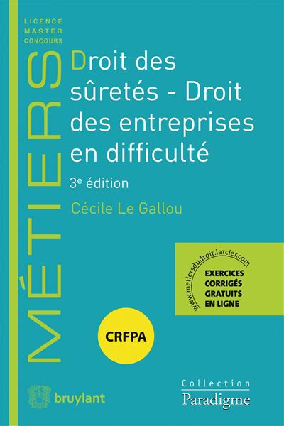 Droit des suretés Droit des entreprises en difficulté