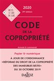 Code de la copropriété 2020, Annoté et commenté - 29e ed.