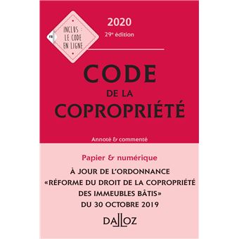 Code de la copropriété 2020, Annoté et commenté - 29e ed.