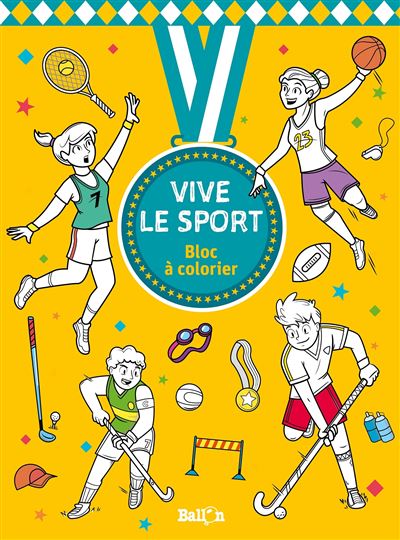 Sport : bloc à colorier -  Collectif - broché
