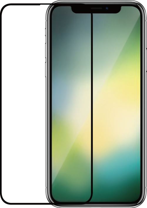 Azuri Glass Tempered Screen Protector Black Frame voor iPhone XR