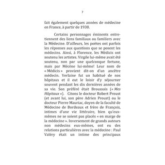 En passant par la Médecine