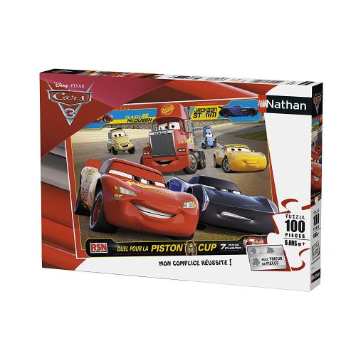 Puzzle 100 pièces Nathan Cars 3 Flash et ses amis