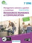 Management, Sciences de gestion et numérique - Ressources Humaines et communication enseignement spécifique Tle STMG (2020) - Pochette élève