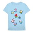 T-Shirt Unisex BTS BT21 Bon Voyage Bleu