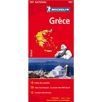 acheter carte routiere michelin Carte Nationale 737 Grèce Échelle 1:700 000   broché   Collectif 