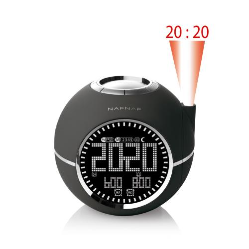 NAFNAF CLOCK RADIO WITH PROJECTION NATURE SOUNDS AUX IN