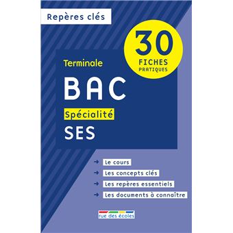 Repères clés bac spécialité SES
