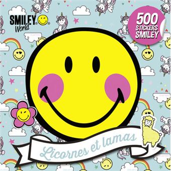 500 stickers Smiley - Licornes et lamas