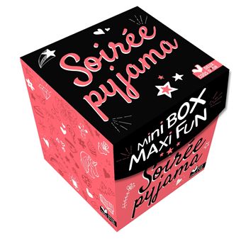 Mini box maxi fun soirée pyjama - boîte avec cartes