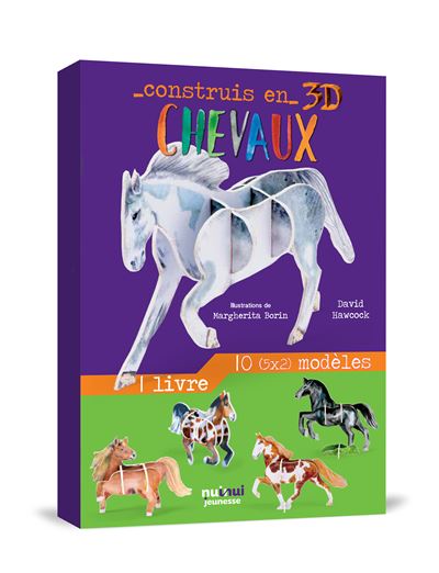 Construis en 3d - chevaux