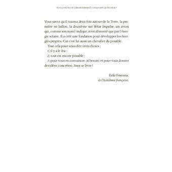 Voulons-nous (sérieusement) changer le monde ?