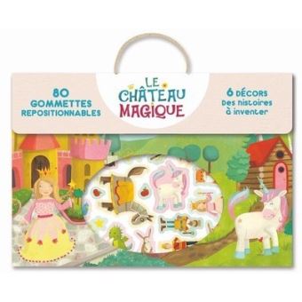 Le château magique - 80 gommettes repositionnables
