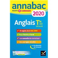 Annales Annabac 2020 Espagnol Tle Lv1 Et Lv2 Sujets Et Corriges Du Bac Terminale Toutes Series Broche Jean Yves Kerzulec Tania Saenz Achat Livre Ou Ebook Fnac