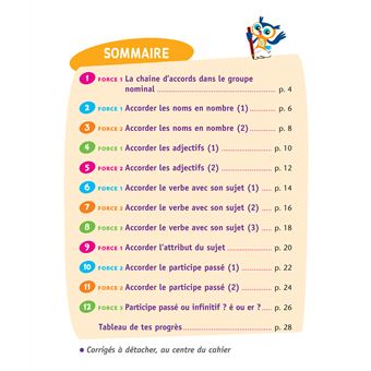 Mieux comprendre les accords CM1/CM2 9-11 ans