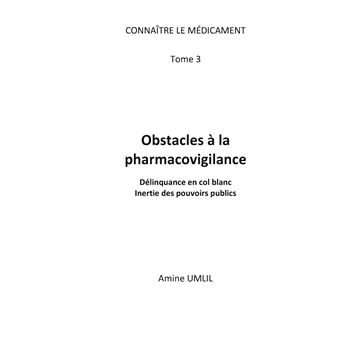 Obstacles à la pharmacovigilance