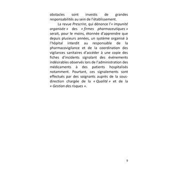 Obstacles à la pharmacovigilance