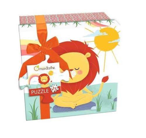 Puzzle 25 pièces Yoga Lion Avenue Mandarine