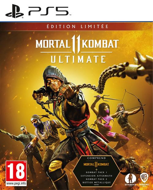 Pochette avant du jeu Mortal Kombat 11 Ultimate Edition Limitée PS5