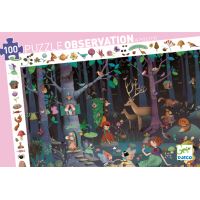 Puzzle 100 pièces La Forêt enchantée Djeco