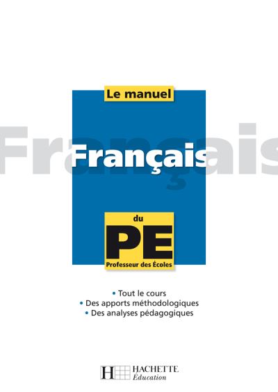 Manuel de français du PE2