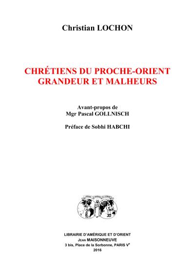 Chrétiens du Proche-Orient