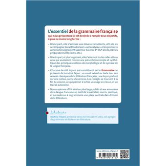L'essentiel de la grammaire française