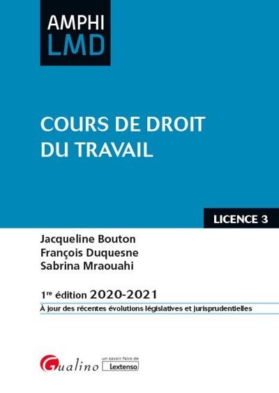 Cours de droit du travail