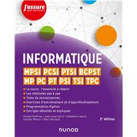 Informatique - MPSI, PCSI, PTSI, TSI, TPC, MP, PC, PT, PSI