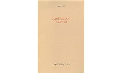 Paul celan et le corps juif
