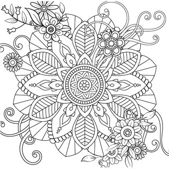 Je médite, je colorie, je dessine - Mandalas apaisants