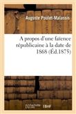 A propos d'une faïence républicaine à la date de 1868