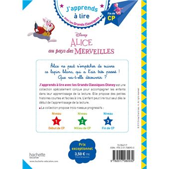Alice au pays des merveilles CP Niveau 3