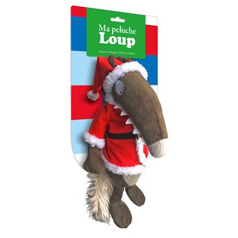 Ma peluche loup habillée - noel
