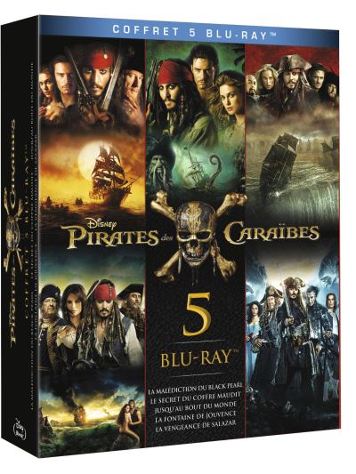 Pirates des Caraïbes L'intégrale Coffret Blu-ray