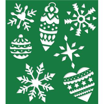 Décorations sur vitres Joyeux Noël ! - boîte avec accessoires