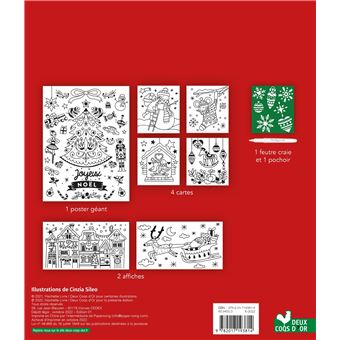 Décorations sur vitres Joyeux Noël ! - boîte avec accessoires