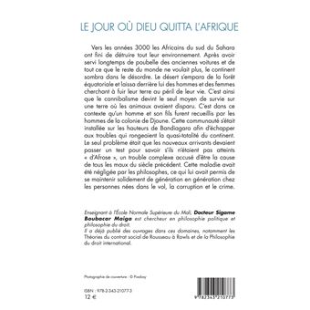 Le jour où Dieu quitta l'Afrique