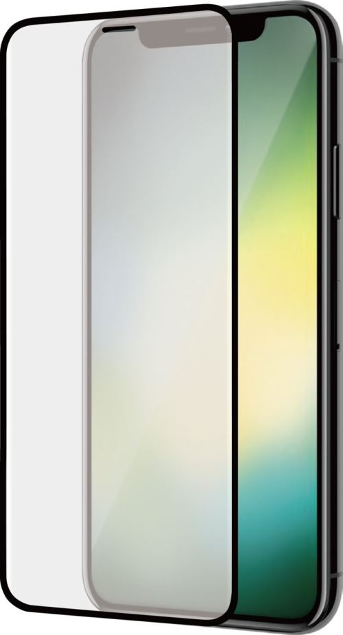 Azuri Curved Tempered Glass Rinox Armor Black Frame iPhone XR