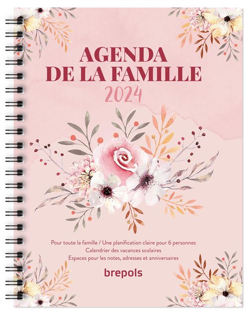 AGENDA DE LA FAMILLE SEMAINIER FR 16.8 X 22CM